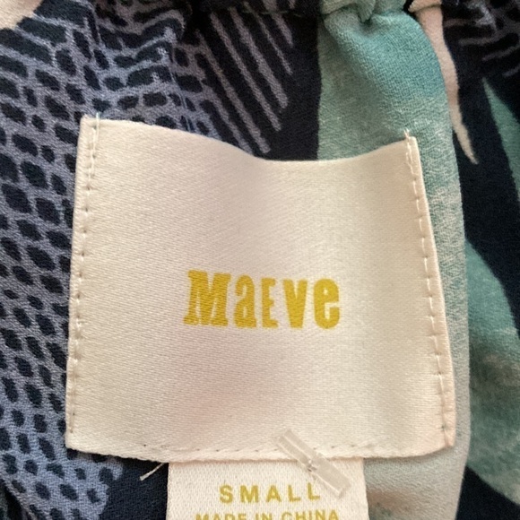 Anthropologie Maeve blue off the shoulder floral blouse - Picture 3 of 3